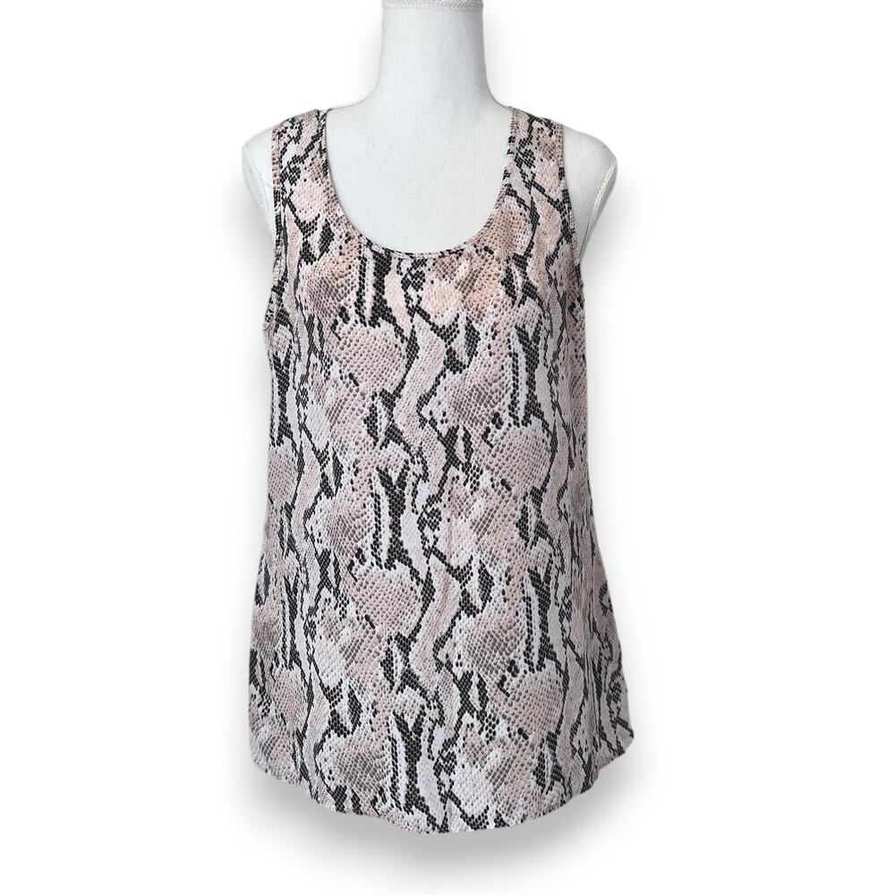 Express, Snake Print Open Back Tank Top - Size M